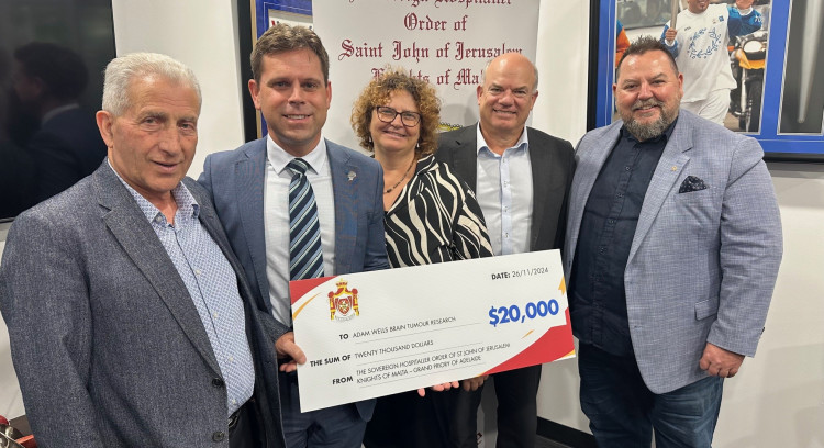 Order of St John Generous Gift Supports Groundbreaking Brain Tumour Research 