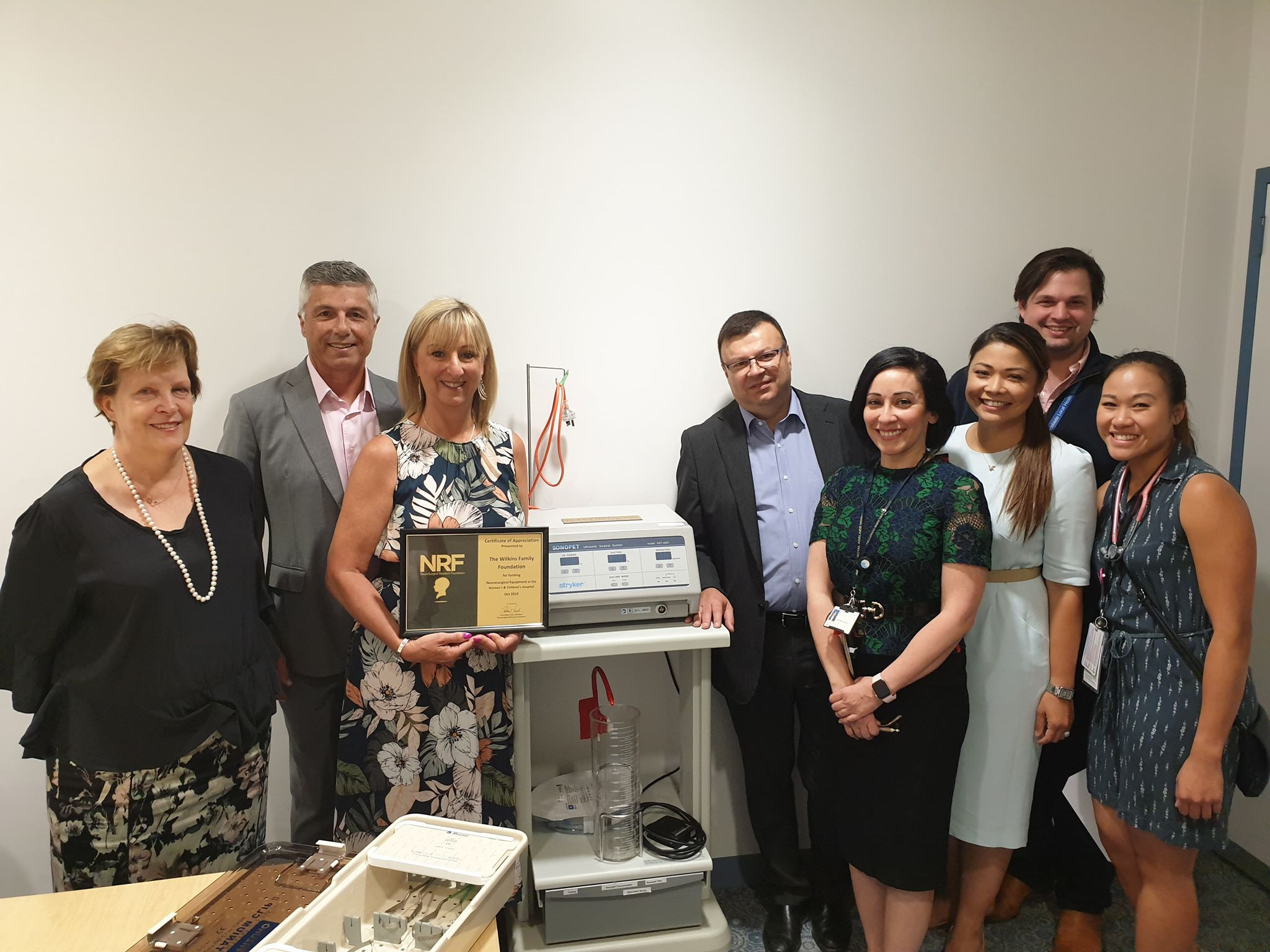 Wilkins Family Foundation funds purchase of new neurosurgical equipment for Women’s & Children’s Hospital image